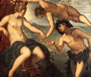 Dionysos / Bacchus und Ariadne - Hochzeit - mit Aphrodite