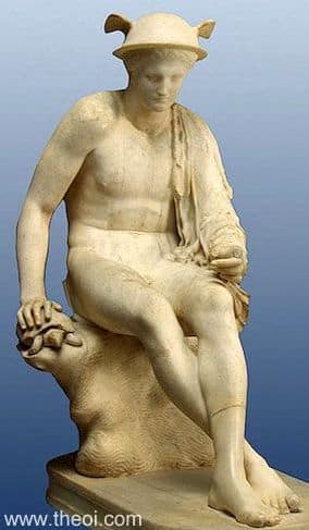 Was trieb der kindliche Gott Hermes, während seine Brüder über ihn lästerten?