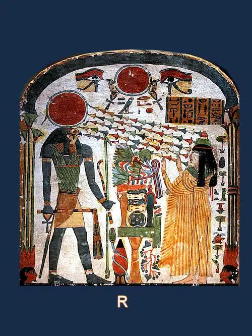 Horus auf der Tarperet Stele