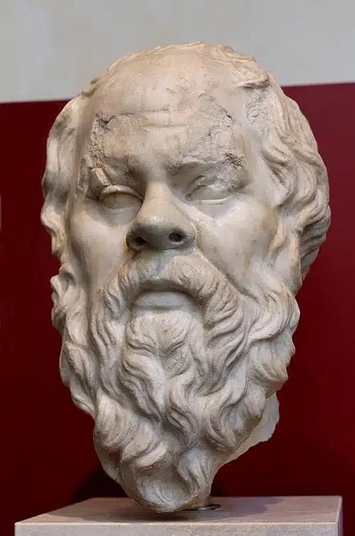 Sokratesbüste aus dem 1. Jahrhundert im Museo Nazionale Romano, Palazzo Massimo alle Terme, Rom
