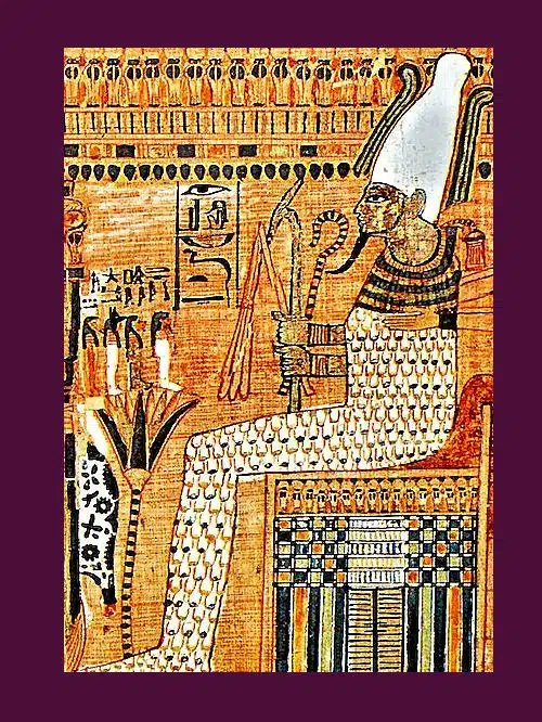 Zu den Göttern der Fruchtbarkeit gehörte ursprünglich, bevor er zum Gott der Toten wurde, auch der ägyptische Gott Osiris