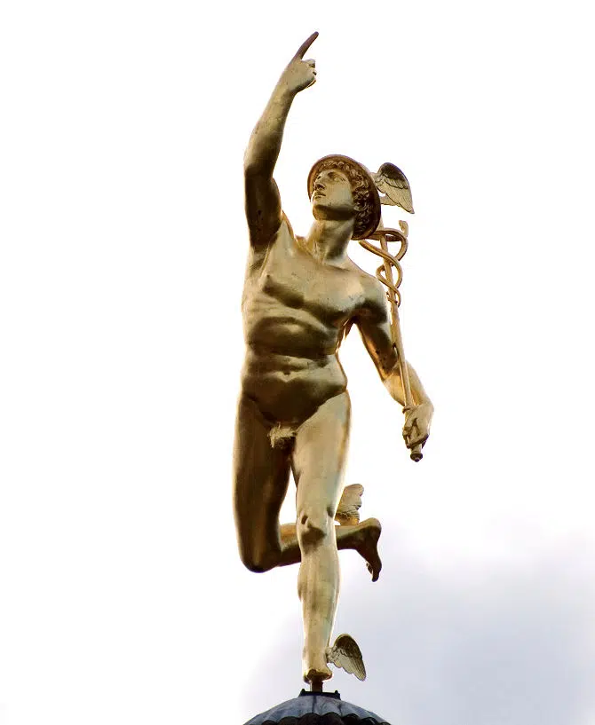 Hermes Statue in Stuttgart