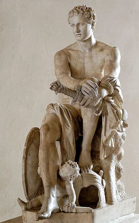 Ares ist der griechische Gott des Krieges und von makelloser Gestalt. 