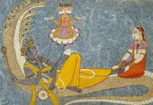 Brahma Vishnu und Lakshmi