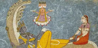 Brahma Vishnu und Lakshmi