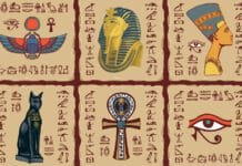 Ägyptische Götter, Zeichen und Hieroglyphen Ägyptische Zeichen