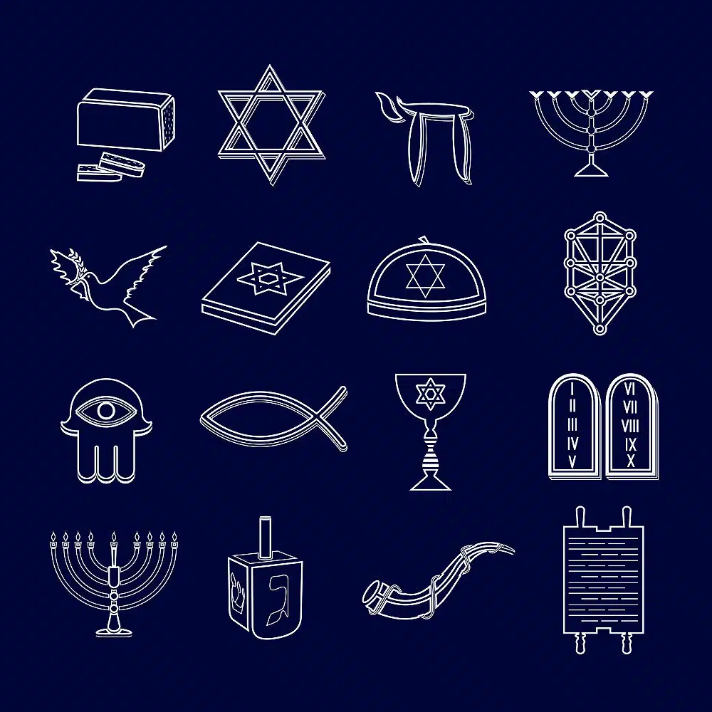 Traditionelle jüdische Symbole