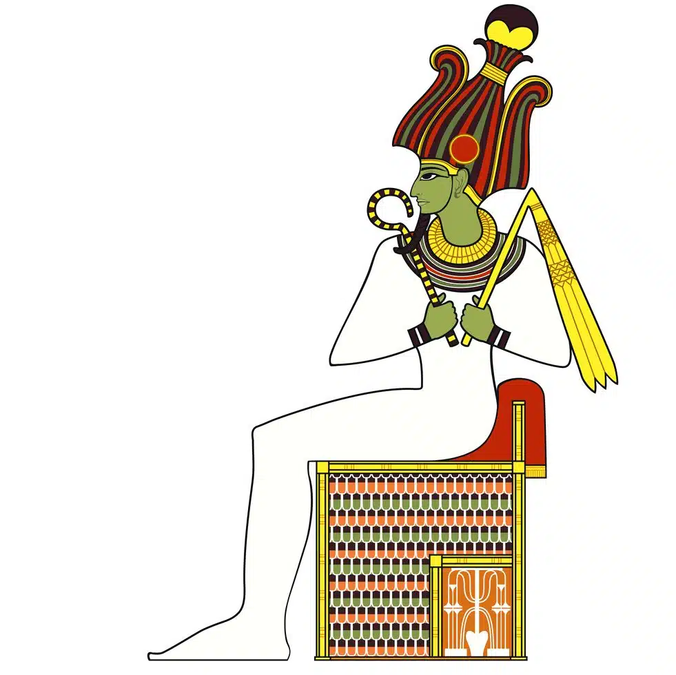 Osiris - der ägyptische Gott der Fruchtbarkeit und später der weise Herrscher der Toten. 