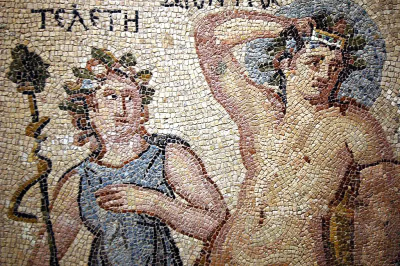 Dionysos im Mosaik von Zeugma