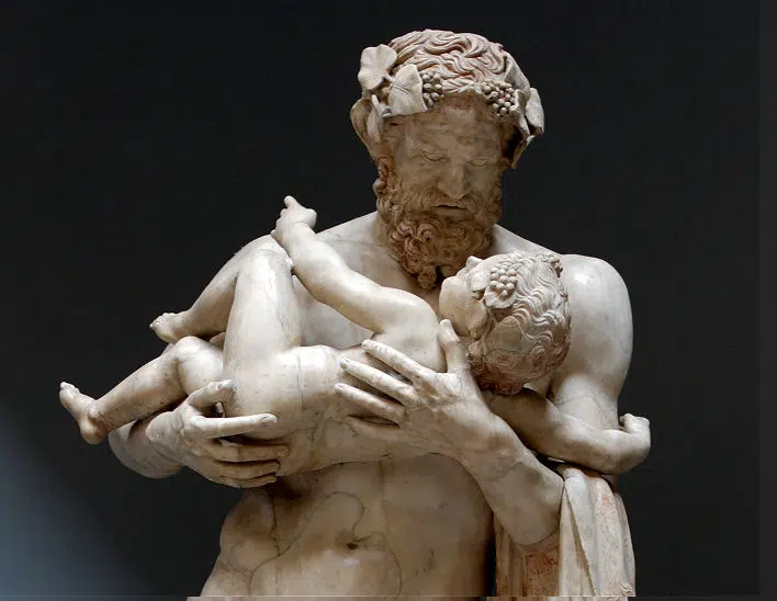 Der kleine Dionysos und sein Lehrer Silenius