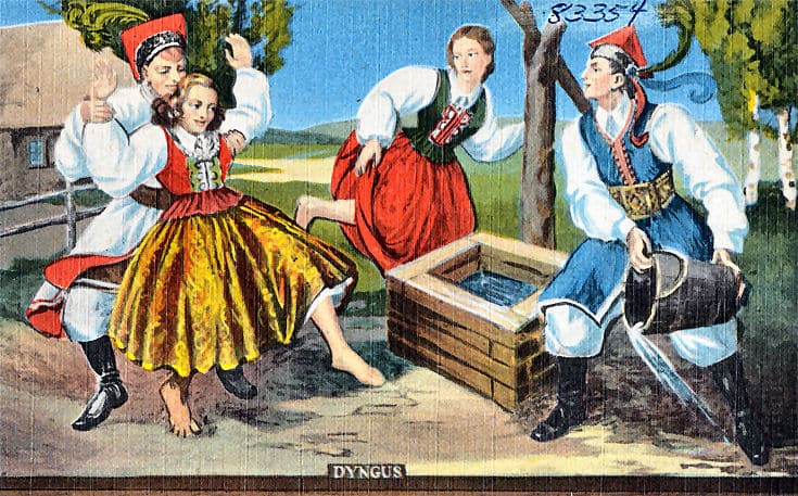 Sitten und Bräuche in anderen Ländern: In Polen gibt es einen verrückten Osterbrauch:  Jedes Jahr am Ostermontag findet traditionell eine Wasserschlacht statt.