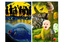 Das Daimonion-Orakel: Diese Karte des Orakels hat den Titel "Familie" und hat zwei Seiten: Links mit Titel, die Vorderseite, rechts, mit einem - R - markiert, die Rückseite. Wie alle Titel des Orakels beschreibt "Familie" keine Rolle (wie etwa der "Narr", die "Hohepriesterin" oder der "Kaiser" im Tarot, sondern Situationen, die jeder Mensch kennt. Bildquelle: © die-goetter.de