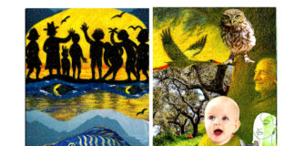 Das Daimonion-Orakel: Diese Karte des Orakels hat den Titel "Familie" und hat zwei Seiten: Links mit Titel, die Vorderseite, rechts, mit einem - R - markiert, die Rückseite. Wie alle Titel des Orakels beschreibt "Familie" keine Rolle (wie etwa der "Narr", die "Hohepriesterin" oder der "Kaiser" im Tarot, sondern Situationen, die jeder Mensch kennt. Bildquelle: © die-goetter.de