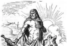 Freyr mit Schwert und Eber