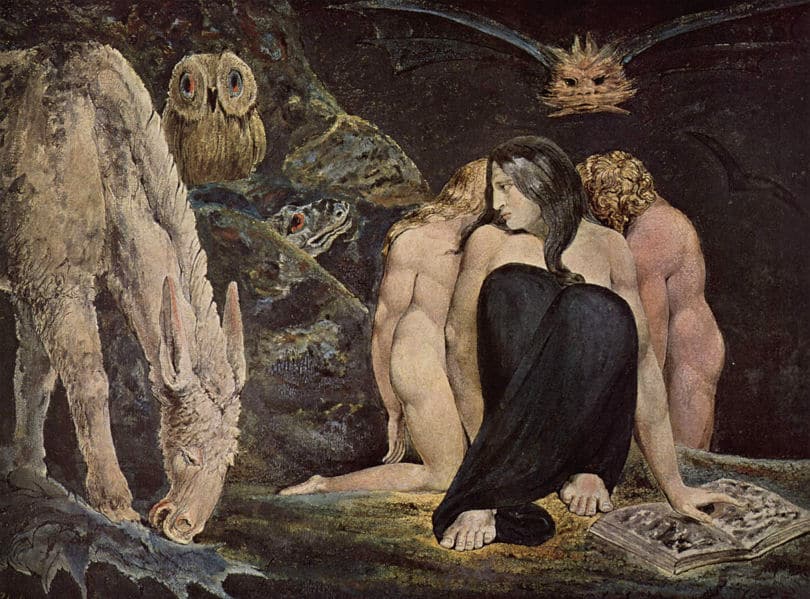 Die dreigestaltige griechische Göttin Hekate - von William_Blake