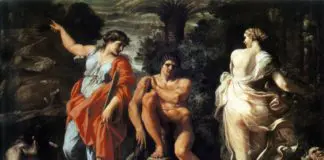 Herakles am Scheideweg, Gemälde von Annibale Carracci