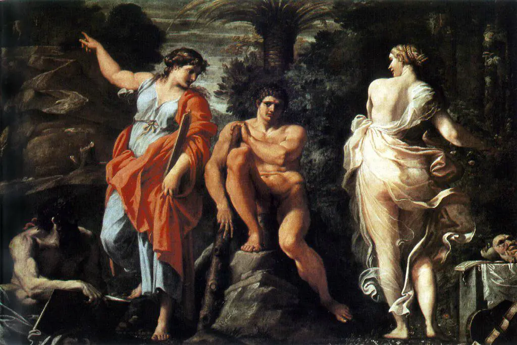 Herakles am Scheideweg, Gemälde von Annibale Carracci