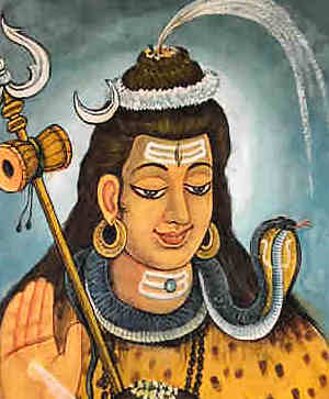 Die Kobra ist das heilige Tier von Shiva, er trägt sie auf vielen Abbildungen um seinen Hals. 