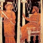 Hades, griechischer Gott der Unterwelt mit seiner Frau Persephone