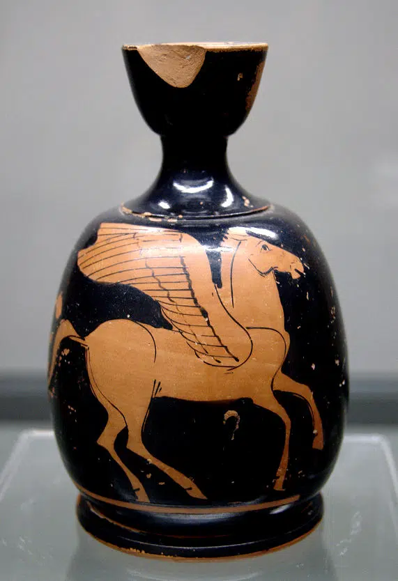 Pegasos - das geflügelte Pferd, Sohn der Gorgone Medusa und des Olympiers Poseidon
