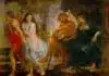 Peter Paul Rubens: Persephone und Hades in ihrem Totenreich mit Orpheus und Euridike, die sie ziehen lassen.