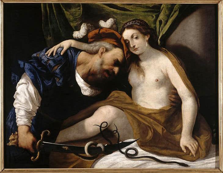 Teiresias wird in eine Frau verwandelt. Gemälde von Pietro della Vecchia