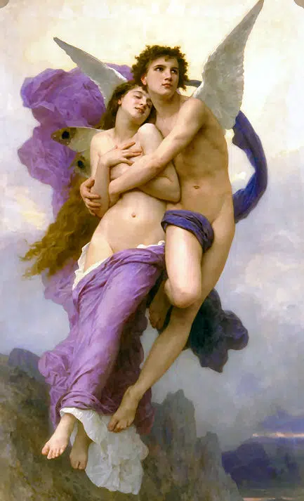 Amor & Psyche, ein Gemälde von William Bouguereau