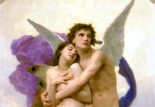 Amor & Psyche I Amor und Psyche, ein Gemälde von William Bouguereau