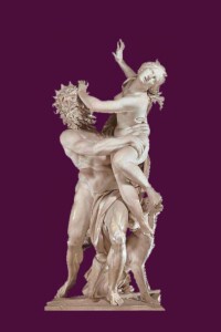 Hades raubt Persephone, die fortan mit ihm in der Unterwelt regiert.