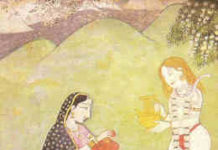 Shiva und Parvati mit ihrem Sohn Ganesha
