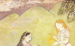 Shiva und Parvati mit ihrem Sohn Ganesha
