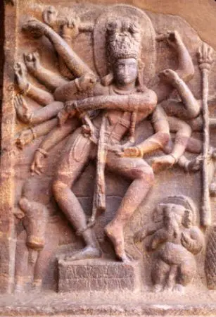Indischer Gott der Ekstase, des Tanzes und der Zerstörung: Shiva