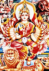 indische Götter Shakti_Durga_Parasvati