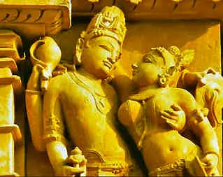 Indische Götter: Shiva und seine Gemahlin Parvati