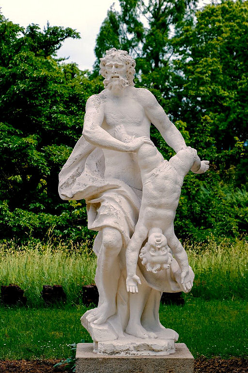 Kronos zur Herrscherzeit der Titanen - fünf seiner Kinder verschlang er, nur das Jüngste - Zeus - nicht. 