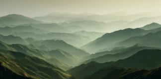 Daimonion-Orakel – Beschreibungen Grün schimmernde Bergwipfel