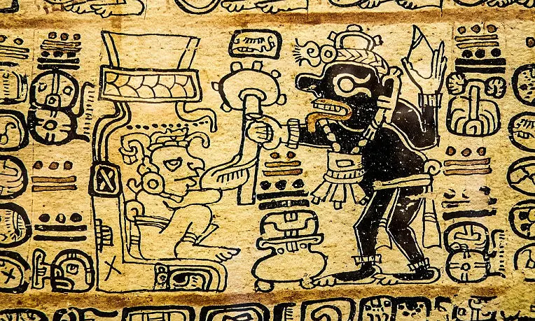 Der Rauch des Opferfeuers verbindet Menschen mit Göttern - Rituale der Mayas, Azteken und Inkas Geschichte des Rauchens.