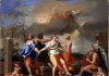 Römische Götter - Tanz des Lebens mit Büste des römischen Gottes Janus