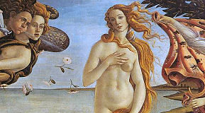 Aphrodite Göttin der Liebe, Gemälde von Sandro Botticelli