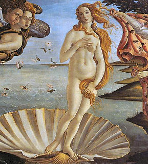 Aphrodite Göttin der Liebe, Gemälde von Sandro Botticelli