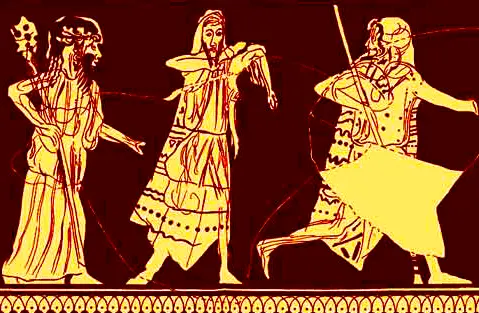 Dionysos wird von den Titanen zerrissen