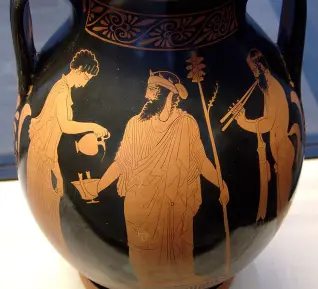 Götternamen - Dionysos und Gefolge