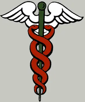 Der sogenannte Hermes Stab - und des Hermes Symbol, auch Caduceus genannt.