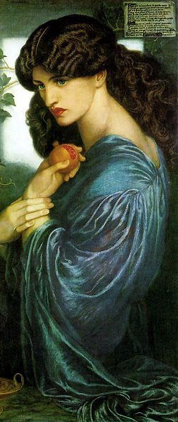 Persephone Mutter des Dionysos Zagreus und Totengöttin im Hades von Dante Gabriel Rossetti