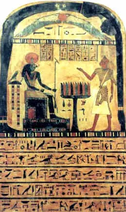 Ägyptische Mythologie - das Totengericht auf der Stele des altägyptischen Priesters Ankh af na Khonsu